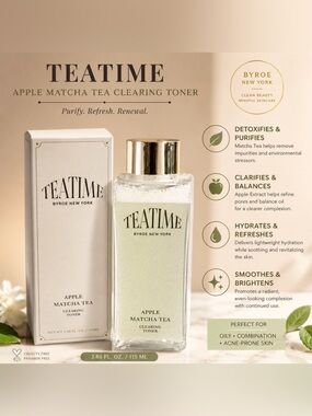 BYROE Apple Matcha Tea Clearing Toner 3.88 fl.oz. /115ml NIB MSRP 67.00